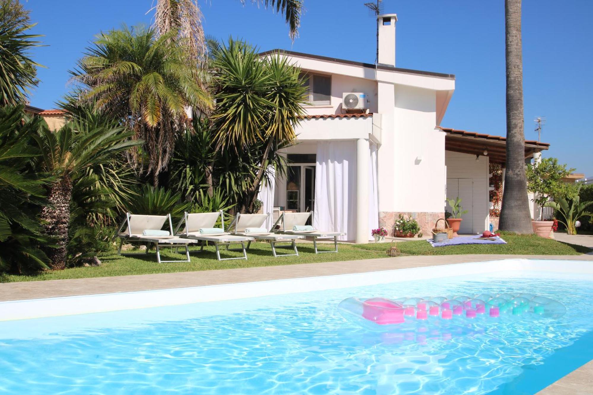 Edri Beach House - Villa Con Piscina 庞特卡格纳诺 外观 照片